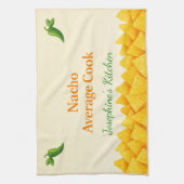 Personalized Nacho Average Cook Funny Tea Towel Theedoek (Verticaal)