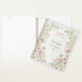 Personalized Name 2026 Weekly Monthly Floral  (Devant avec enveloppe)