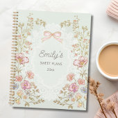 Personalized Name 2026 Weekly Monthly Floral 