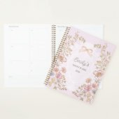 Personalized Name 2026 Weekly Monthly Floral  (Devant avec enveloppe)