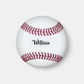 Personalized Name Baseball Magneet (Voorkant)