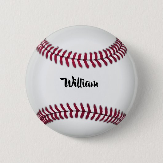Personalized Name Baseball Ronde Button 5,7 Cm (Voorkant)