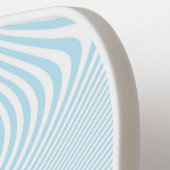 Personalized Name Blue Wave Modern Minimal Design Pickleball Paddle (Links Detail)