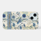 Personalized Name Blue Wildflowers (Verso Horizontal)