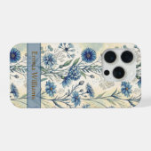 Personalized Name Blue Wildflowers (Verso Horizontal)