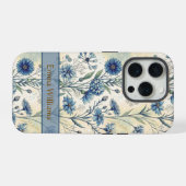 Personalized Name Blue Wildflowers (Verso Horizontal)