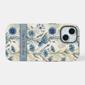 Personalized Name Blue Wildflowers (Verso Horizontal)
