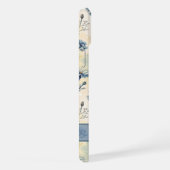 Personalized Name Blue Wildflowers iPhone Hoesje (Rechterkant)