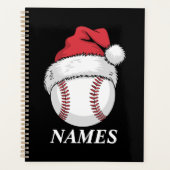 Personalized Name Christmas Baseball Santa Hat (Devant)