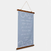 Personalized Name Cloud Jeremiah 1:5 Nursery  Hangend Wandkleed (Gebogen)