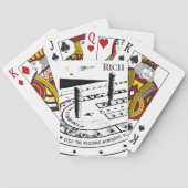 Personalized Name Cribbage Game Pokerkaarten (Achterkant)