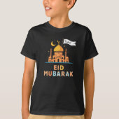 Personalized Name Eid Mubarak T-Shirt - Custom Fam (Devant)