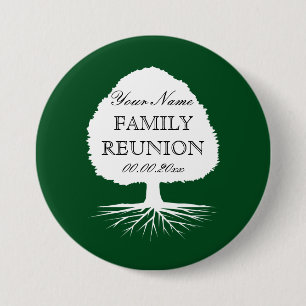 Personalized name familie reunion party buttons