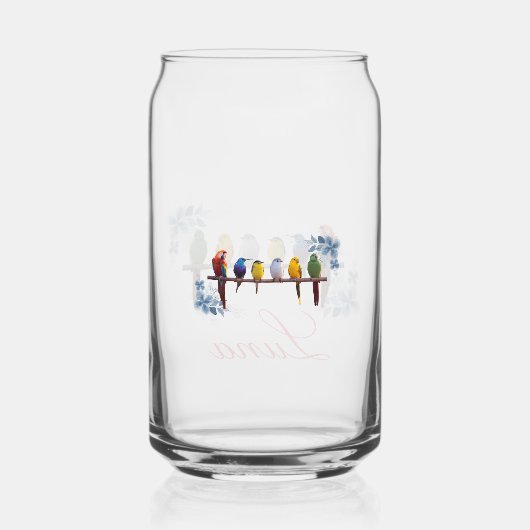 Personalized name floral birds  (Verso)