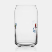 Personalized name floral birds  blikvorm glas (Rechts)