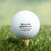 Personalized Name Golf Balls Template DISTRESSED 6 Golfballen (Insitu Shirt)