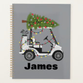 Personalized Name Golfer Christmas Golf Cart Xmas (Devant)