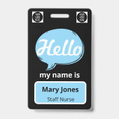 Personalized Name Lanyard | Custom Business Event  Badge (Voorkant)