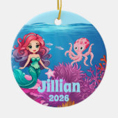 Personalized Name Mermaid Child Ornament (Voorkant)
