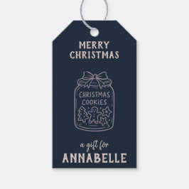 Personalized Name Merry Christmas Cookies Cadeaulabel