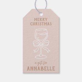 Personalized Name Merry Christmas Drink Cadeaulabel