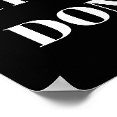 PERSONALIZED NAME MODERN MINIMAL GET THINGS DONE  POSTER (Hoek)