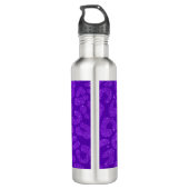 Personalized Name Modern Stylish Purple Glitter Waterfles (Achterkant)