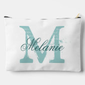 Personalized name monogram large cosmetic bags etui (Achterkant)