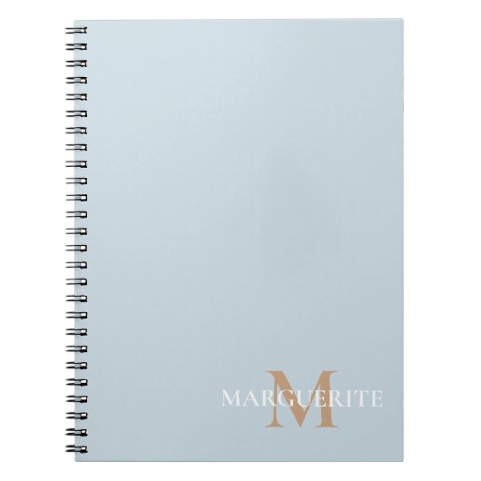 Personalized Name Monogram Notitieboek (Voorkant)