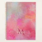 Personalized Name + Monogram Pink Watercolor Ink (Devant)