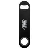 Personalized name monogram Pro Speed bottle opener Speed Flessenopener (Voorkant)