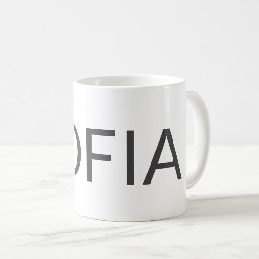 Personalized Name Mug – Custom Minimal Design Gift (Devant droit)