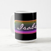Personalized Name Mug | Iridescent Glass Effect  (Devant gauche)