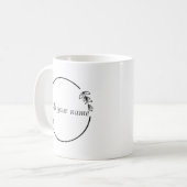 Personalized Name Mug – Minimal Floral Design (Devant gauche)