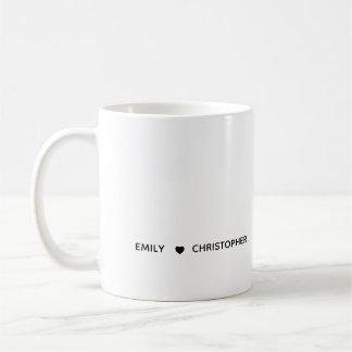Personalized Name Mug – Minimal Valentine Gift for Koffiemok