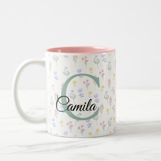 Personalized Name Mug with Initial (Gauche)