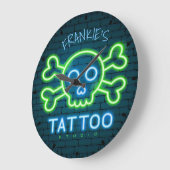 Personalized NAME Neon Style Tattoo Shop Studio Grote Klok (Hoek)