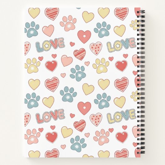 Personalized Name Notebook For Cat Lovers Notitieboek (Achterkant)