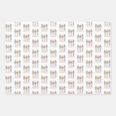 Personalized Name Nutcracker Christmas Inpakpapier Vel (Voorkant 3)