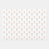 Personalized Name Nutcracker Christmas Inpakpapier Vel (Voorkant)