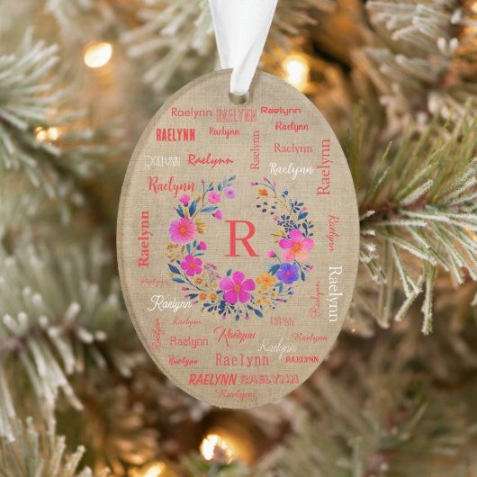 Personalized Name Ornament Add your Name (Boom)