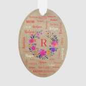 Personalized Name Ornament Add your Name (voorkant)