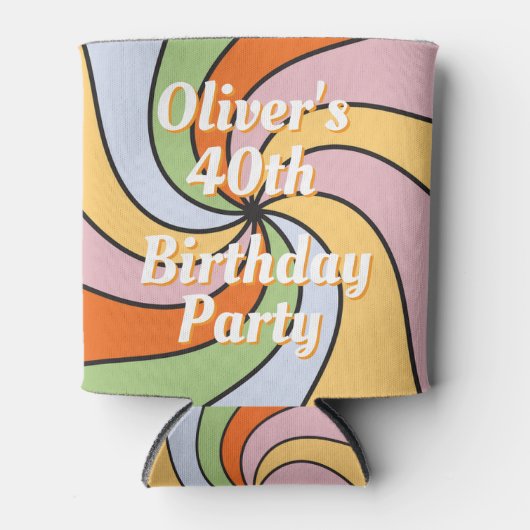 Personalized Name Photo Birthday Cooler (Voorkant)