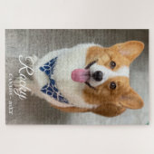 personalized NAME & Photo dog  Legpuzzel (Horizontaal)