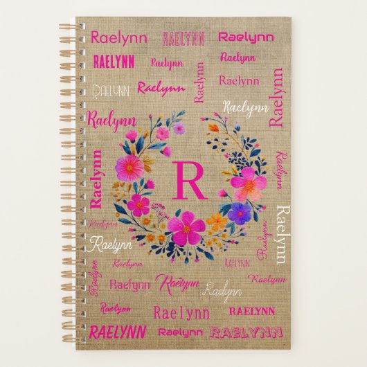 Personalized Name Planner Add your Name (Voorkant)