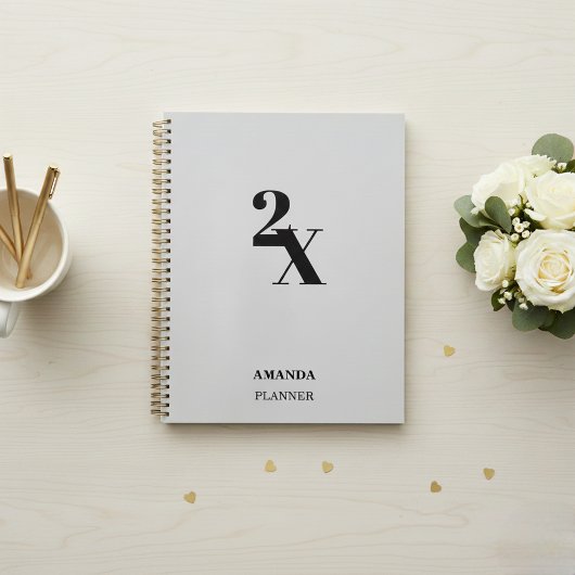 Personalized  Name Planner - Minimalist Modern 