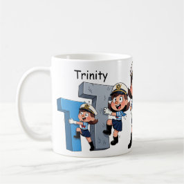 Personalized  Name Sailor Cartoon Character * T * Koffiemok