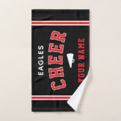 Personalized Name & School Cheer Towel, Team Gift (Serviette à main)