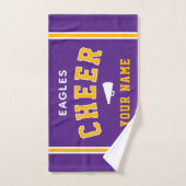 Personalized Name & School Cheer Towel, Team Gift (Serviette à main)