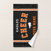 Personalized Name & School Cheer Towel, Team Gift (Serviette à main)